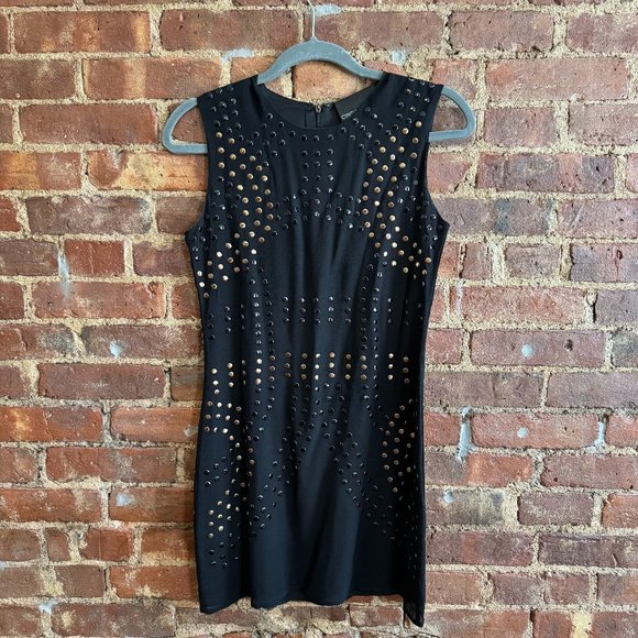 Cythnia Rowley Studded Black Dress Size 2 - Picture 1 of 4